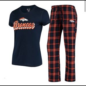 Broncos Pajamas for Women size Large NWOT
